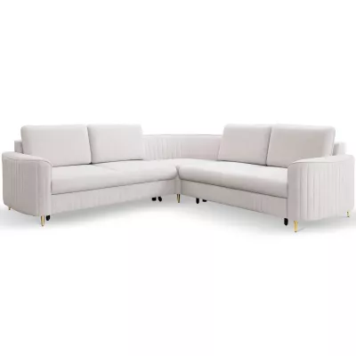 Rozkládací rohová sedačka KAMPLO 1 - světlá šedá