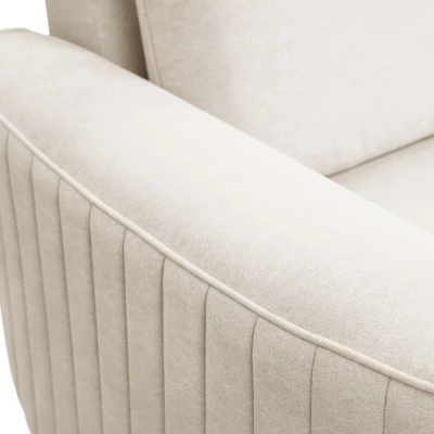 Rozkládací rohová sedačka KAMPLO 1 - světlá béžová