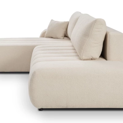 Rohová sedací souprava KELOWNA - krémová, levý roh