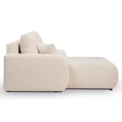 Rohová sedací souprava KELOWNA - krémová, levý roh