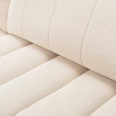 Rohová sedací souprava KELOWNA - krémová, levý roh