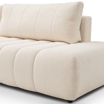 Rohová sedací souprava KELOWNA - krémová, levý roh