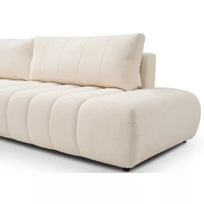 Rohová sedací souprava KELOWNA - krémová, levý roh