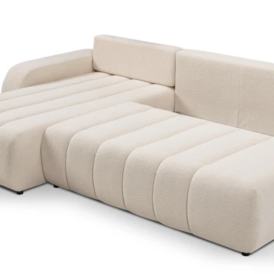 Rohová sedací souprava KELOWNA - krémová, levý roh