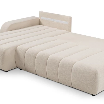 Rohová sedací souprava KELOWNA - krémová, levý roh