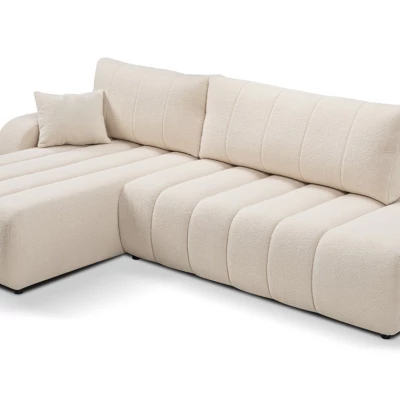 Rohová sedací souprava KELOWNA - krémová, levý roh