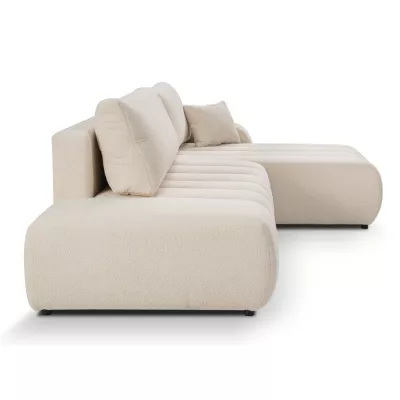 Rohová sedací souprava KELOWNA - krémová, pravý roh