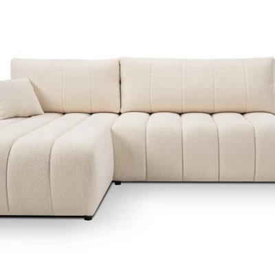 Rohová sedací souprava KELOWNA - krémová, levý roh