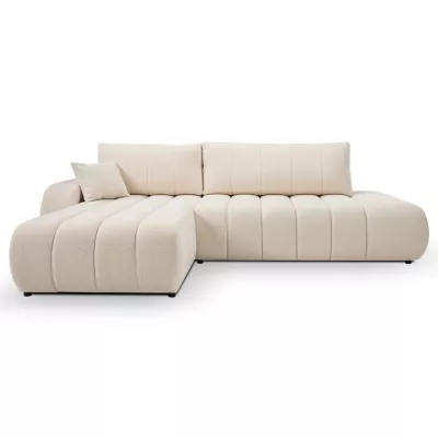 Rohová sedací souprava KELOWNA - krémová, levý roh