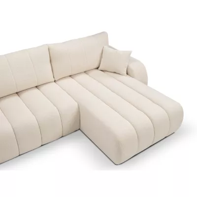 Rohová sedací souprava KELOWNA - krémová, pravý roh