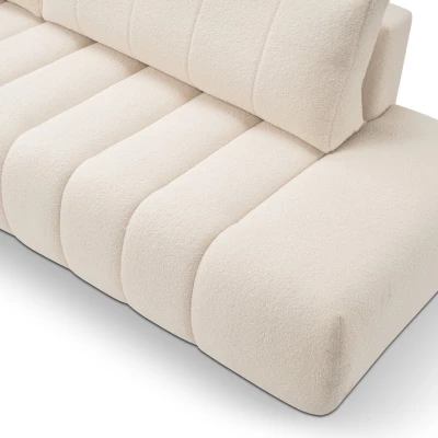 Rohová sedací souprava KELOWNA - krémová, pravý roh