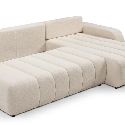 Rohová sedací souprava KELOWNA - krémová, pravý roh