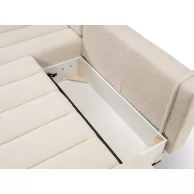 Rohová sedací souprava KELOWNA - krémová, pravý roh