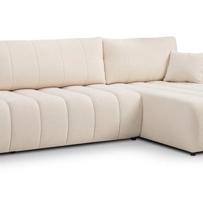 Rohová sedací souprava KELOWNA - krémová, pravý roh