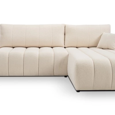 Rohová sedací souprava KELOWNA - krémová, pravý roh