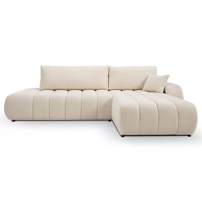 Rohová sedací souprava KELOWNA - krémová, pravý roh