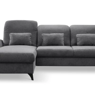 Rohová sedačka rozkládací JASPERA - antracitová 2, levý roh