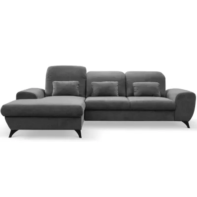 Rohová sedačka rozkládací JASPERA - antracitová 2, levý roh