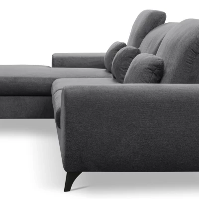 Rohová sedačka rozkládací JASPERA - antracitová 2, levý roh