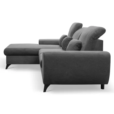 Rohová sedačka rozkládací JASPERA - antracitová 2, levý roh