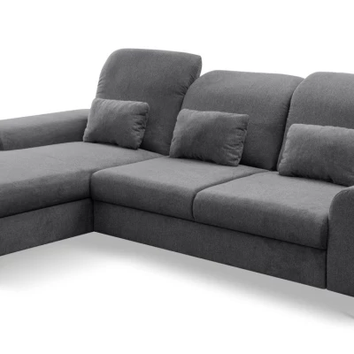 Rohová sedačka rozkládací JASPERA - antracitová 2, levý roh