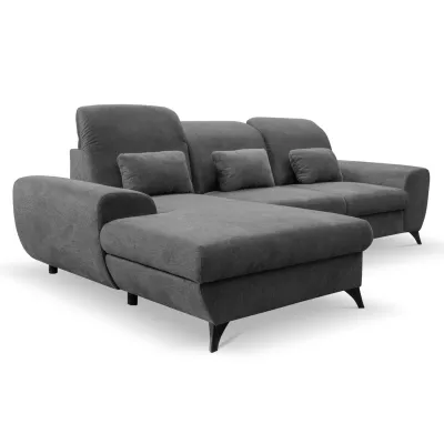 Rohová sedačka rozkládací JASPERA - antracitová 2, levý roh