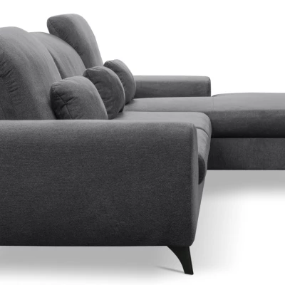 Rohová sedačka rozkládací JASPERA - antracitová 2, pravý roh