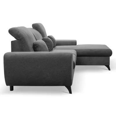 Rohová sedačka rozkládací JASPERA - antracitová 2, pravý roh