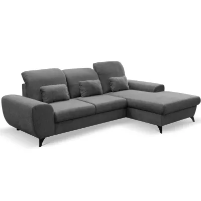 Rohová sedačka rozkládací JASPERA - antracitová 2, pravý roh