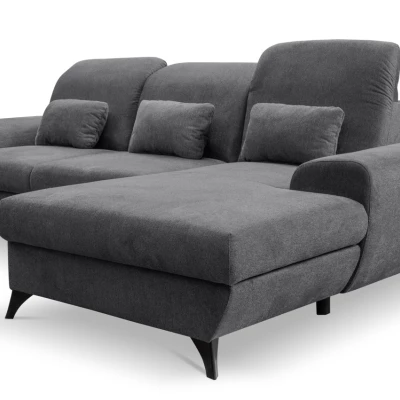 Rohová sedačka rozkládací JASPERA - antracitová 2, pravý roh