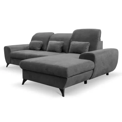 Rohová sedačka rozkládací JASPERA - antracitová 2, pravý roh