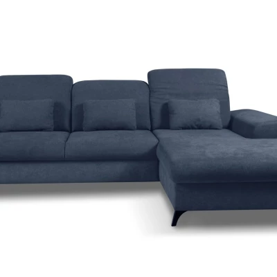 Rohová sedačka rozkládací JASPERA - modrá, pravý roh