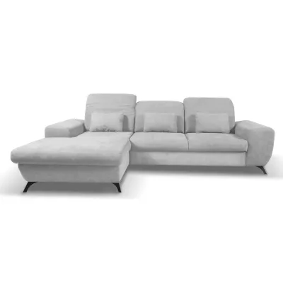 Rohová sedačka rozkládací JASPERA - popelavá, levý roh