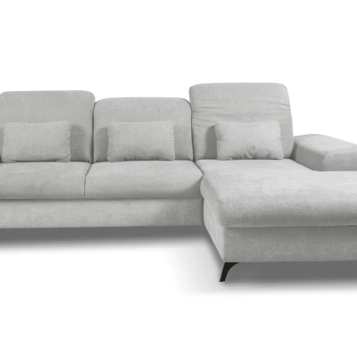 Rohová sedačka rozkládací JASPERA - popelavá, pravý roh