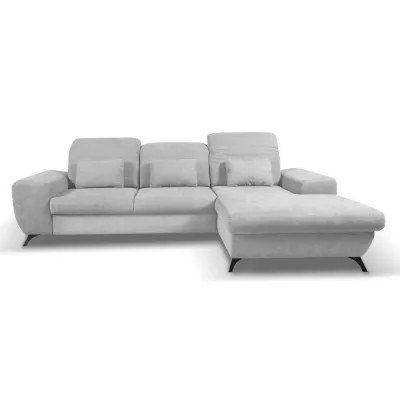 Rohová sedačka rozkládací JASPERA - popelavá, pravý roh