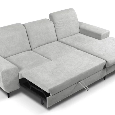 Rohová sedačka rozkládací JASPERA - popelavá, pravý roh