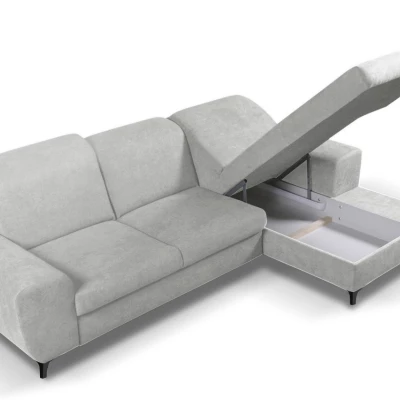 Rohová sedačka rozkládací JASPERA - popelavá, pravý roh