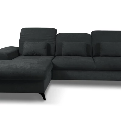 Rohová sedačka rozkládací JASPERA - antracitová 1, levý roh