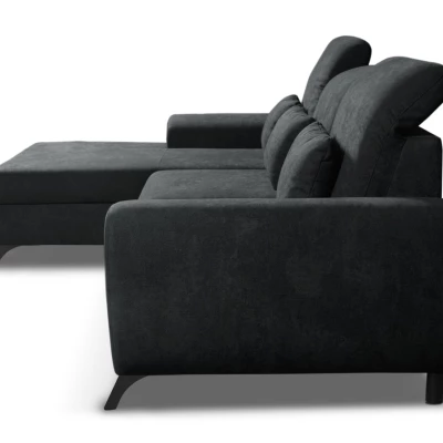 Rohová sedačka rozkládací JASPERA - antracitová 1, levý roh