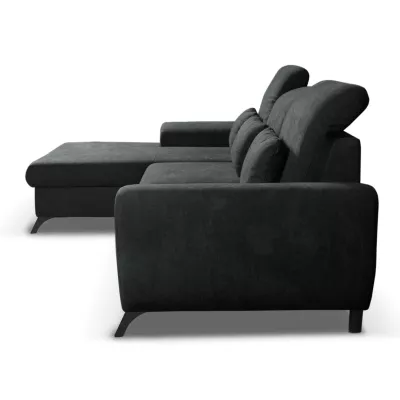 Rohová sedačka rozkládací JASPERA - antracitová 1, levý roh