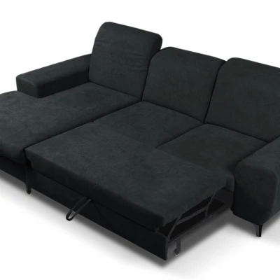 Rohová sedačka rozkládací JASPERA - antracitová 1, levý roh