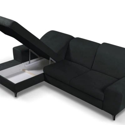 Rohová sedačka rozkládací JASPERA - antracitová 1, levý roh