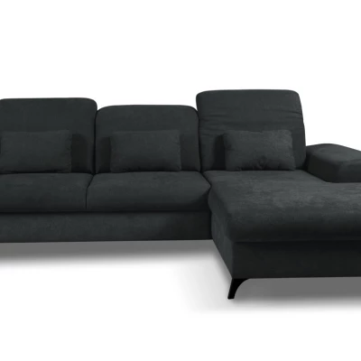 Rohová sedačka rozkládací JASPERA - antracitová 1, pravý roh