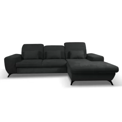 Rohová sedačka rozkládací JASPERA - antracitová 1, pravý roh