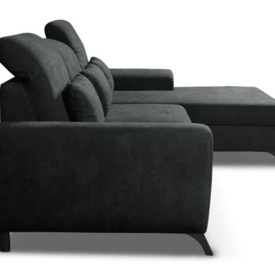 Rohová sedačka rozkládací JASPERA - antracitová 1, pravý roh