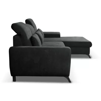 Rohová sedačka rozkládací JASPERA - antracitová 1, pravý roh