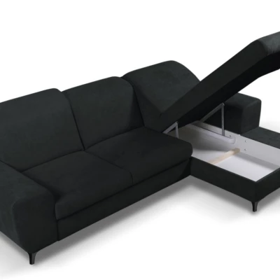 Rohová sedačka rozkládací JASPERA - antracitová 1, pravý roh