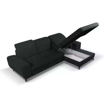 Rohová sedačka rozkládací JASPERA - antracitová 1, pravý roh