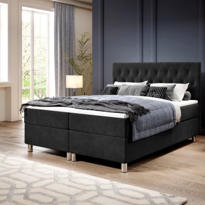 Boxspringová postel 180x200 RAQUEL 1 - antracit