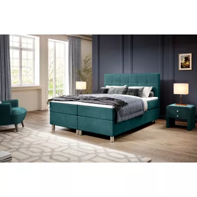 Americká postel 180x200 RAQUEL 3 - petrolejová